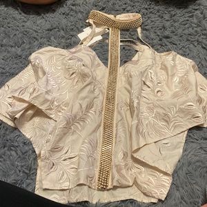Sass & Bide “Night SpeakTop” Color: Antique Beige       Size: AU 42/US 12